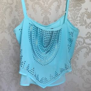 (SOLD) NWT Bebe Beaded Embellished Cami Top XS